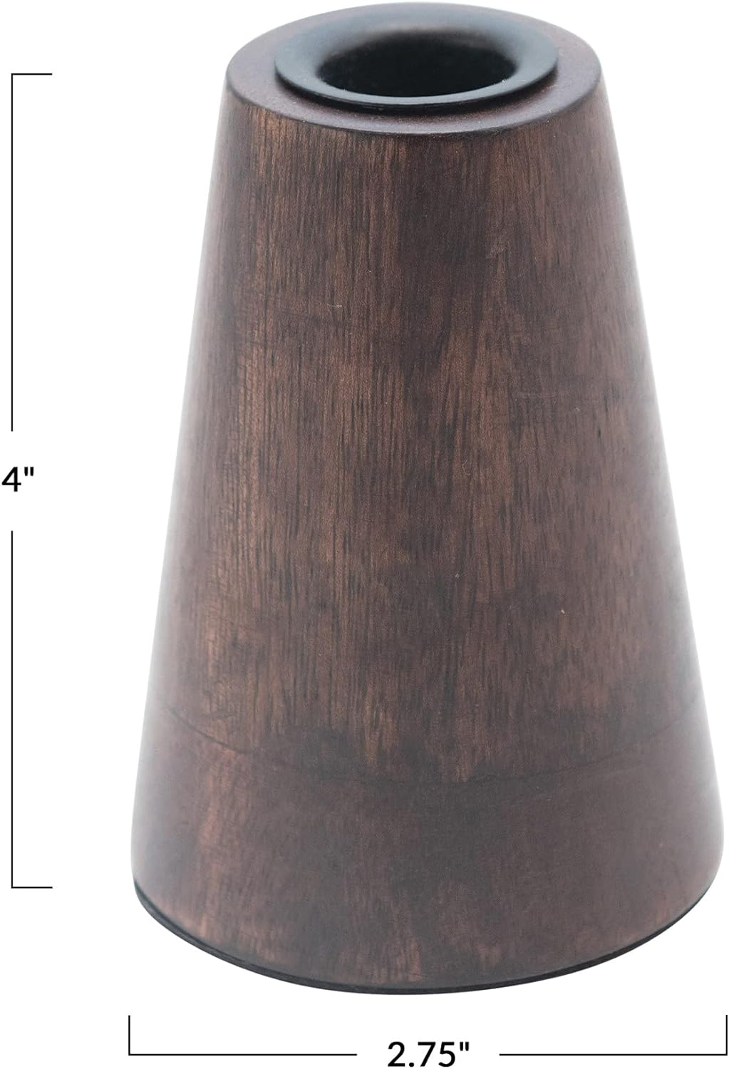 Lina Mango Wood Candle Holder, Small