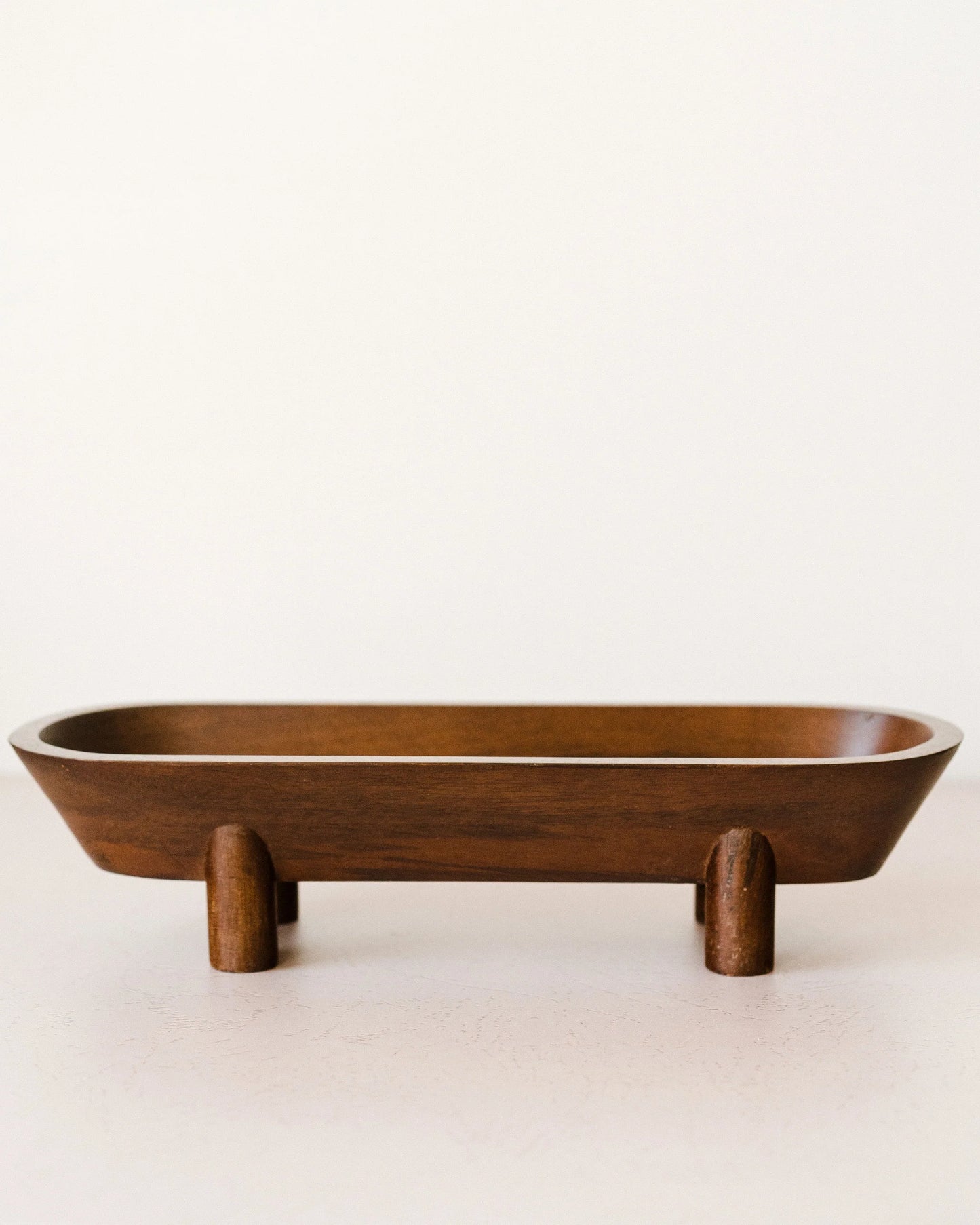 Maya Mango Wood Footed Tray