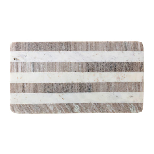 Mehreen Striped Marble Charcuterie Board