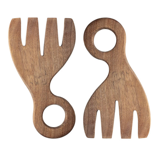 Halla Acacia Wood Salad Servers Set