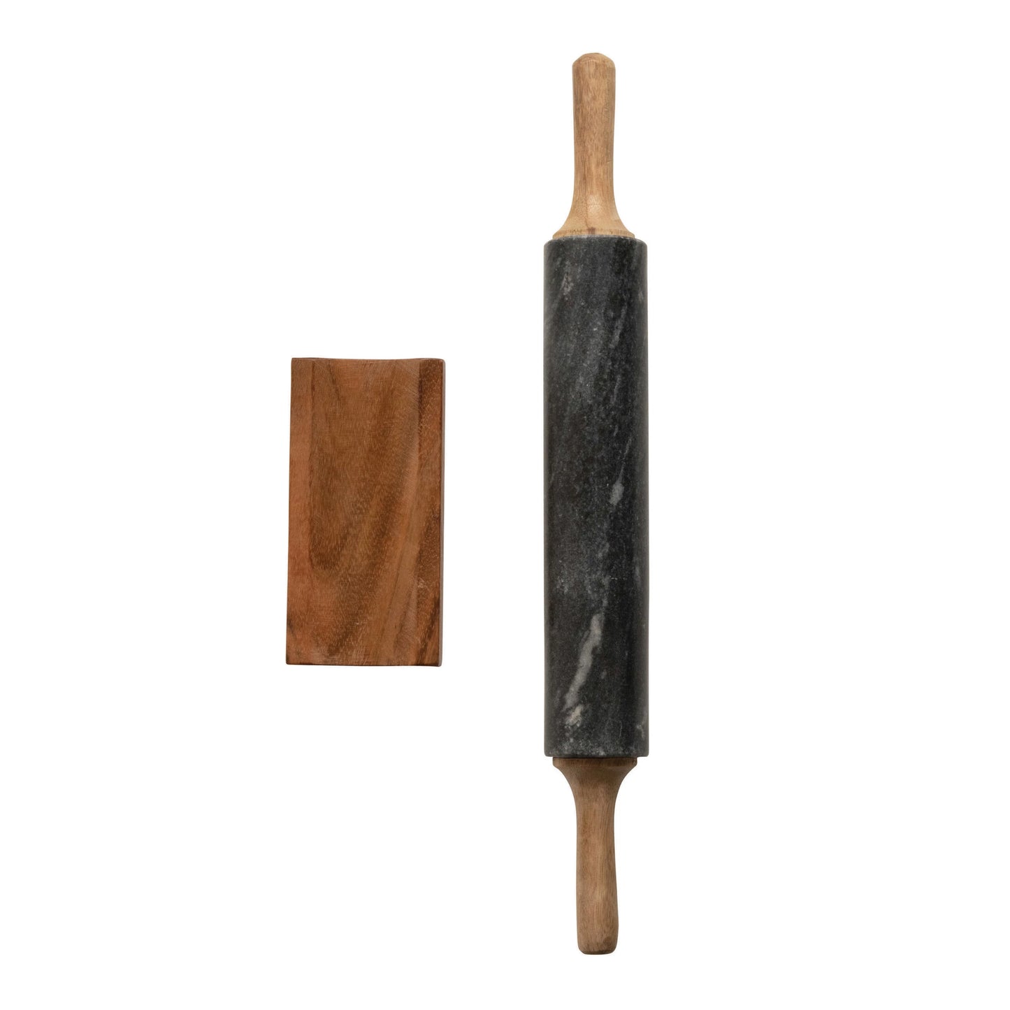 Samira Marble Rolling Pin with Acacia Wood Accents