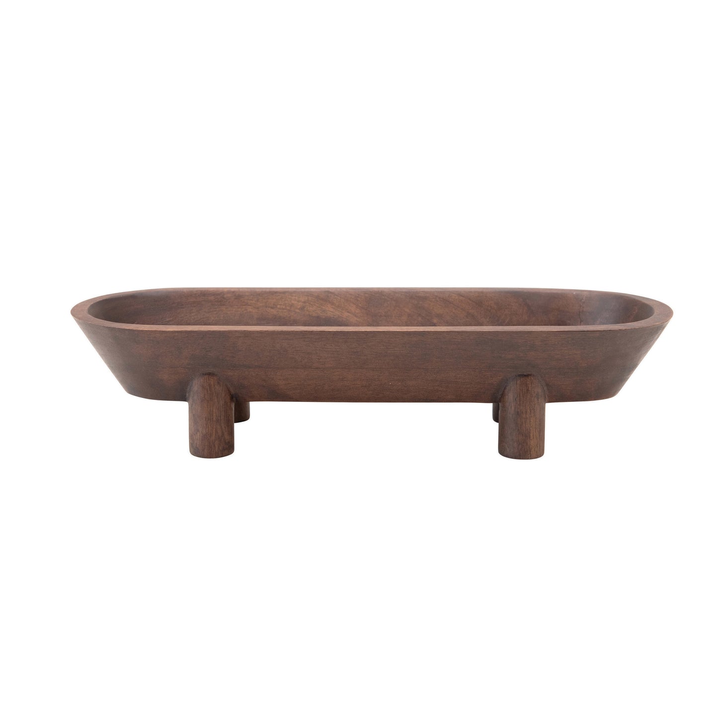 Maya Mango Wood Footed Tray