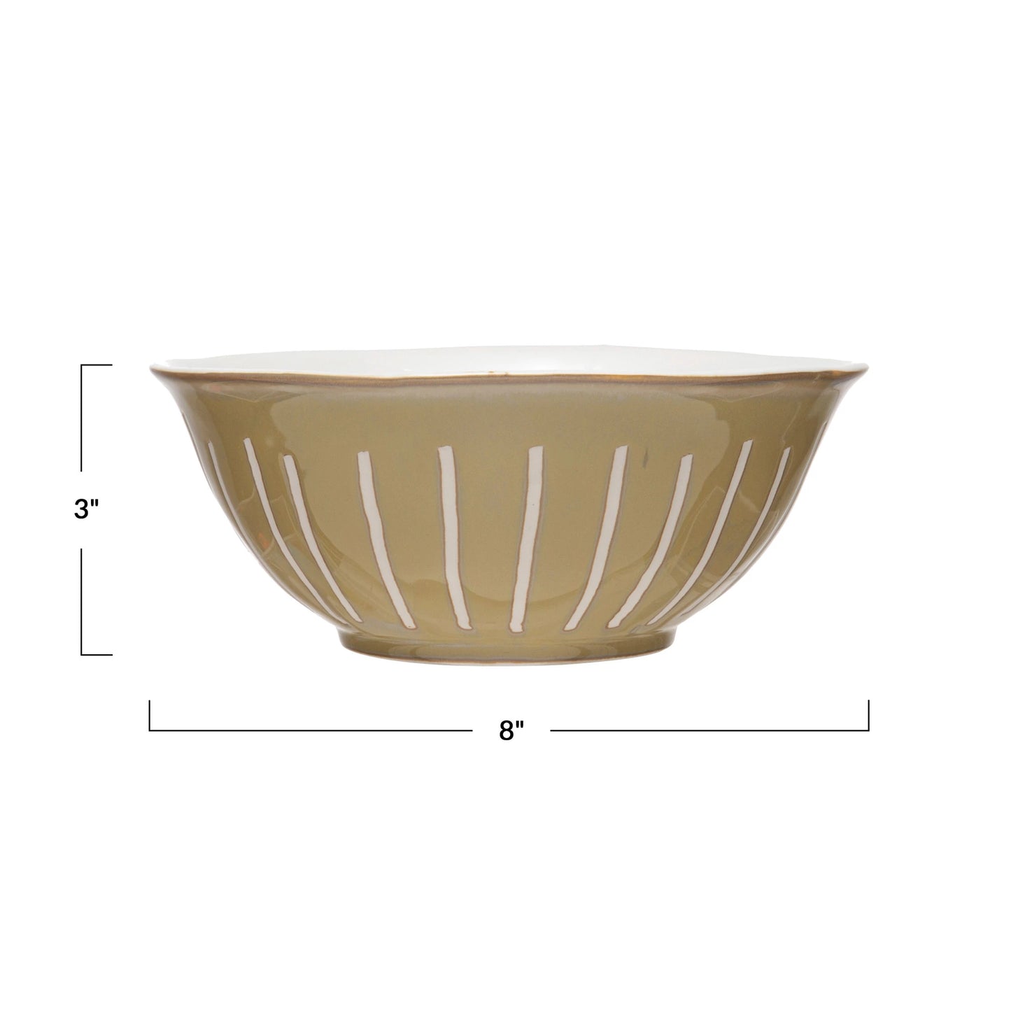 Aya Stoneware Bowl with Reactive Glaze