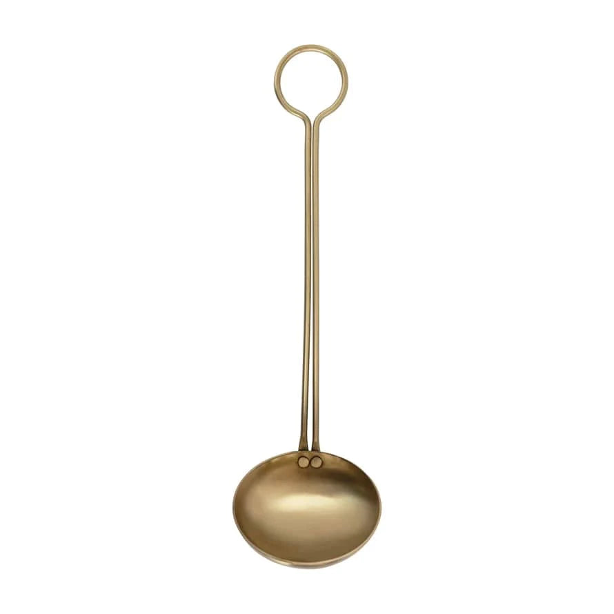 Sophia Brass Ladle, Matte Gold