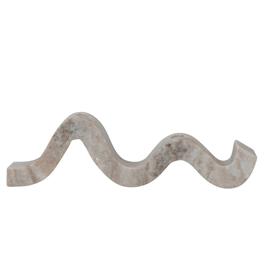 Sabeen Marble Double Candle Holder