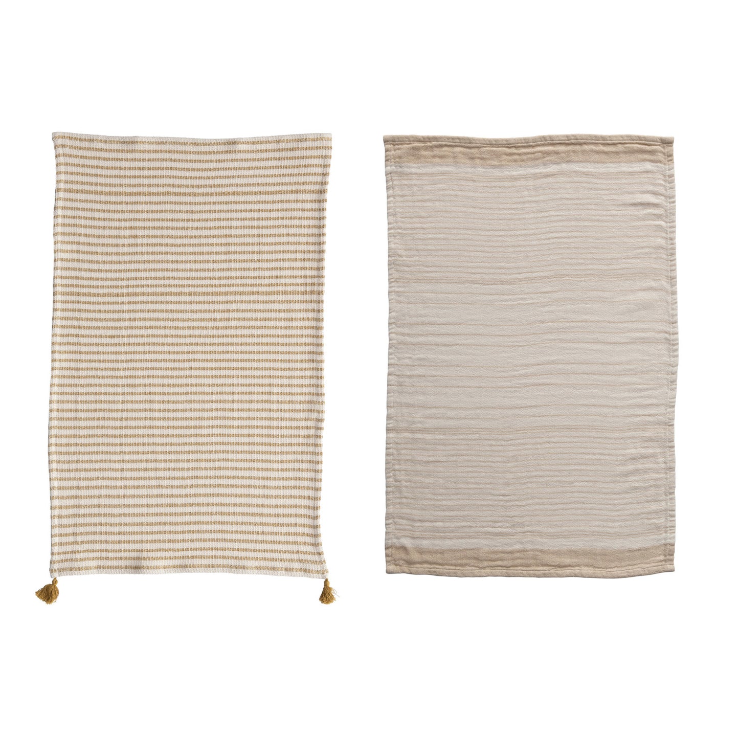 Amelie Cotton Striped Tea Towel Set, 2 Patterns