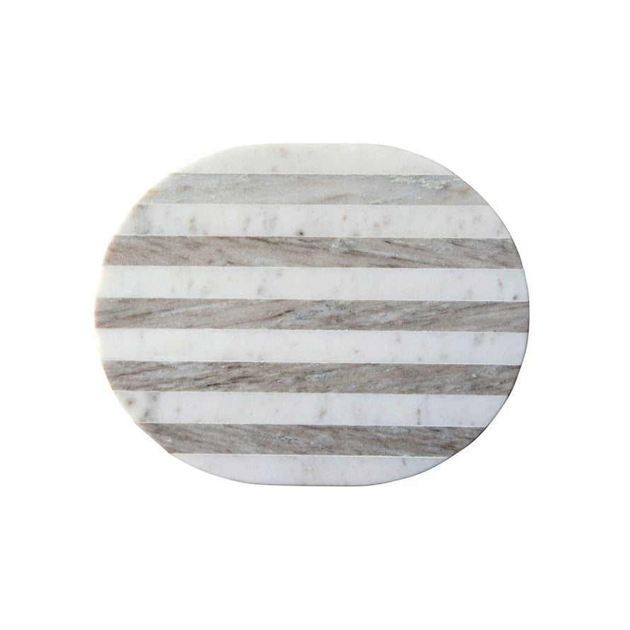 Mehreen Marble Charcuterie Board, Oval