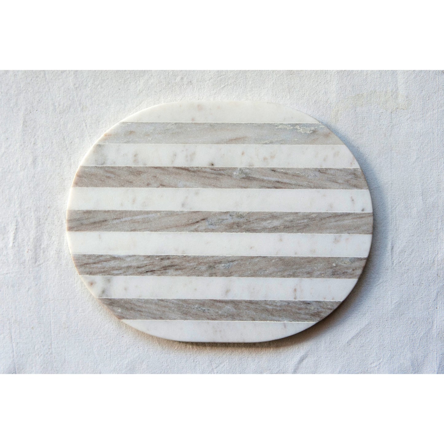 Mehreen Marble Charcuterie Board, Oval