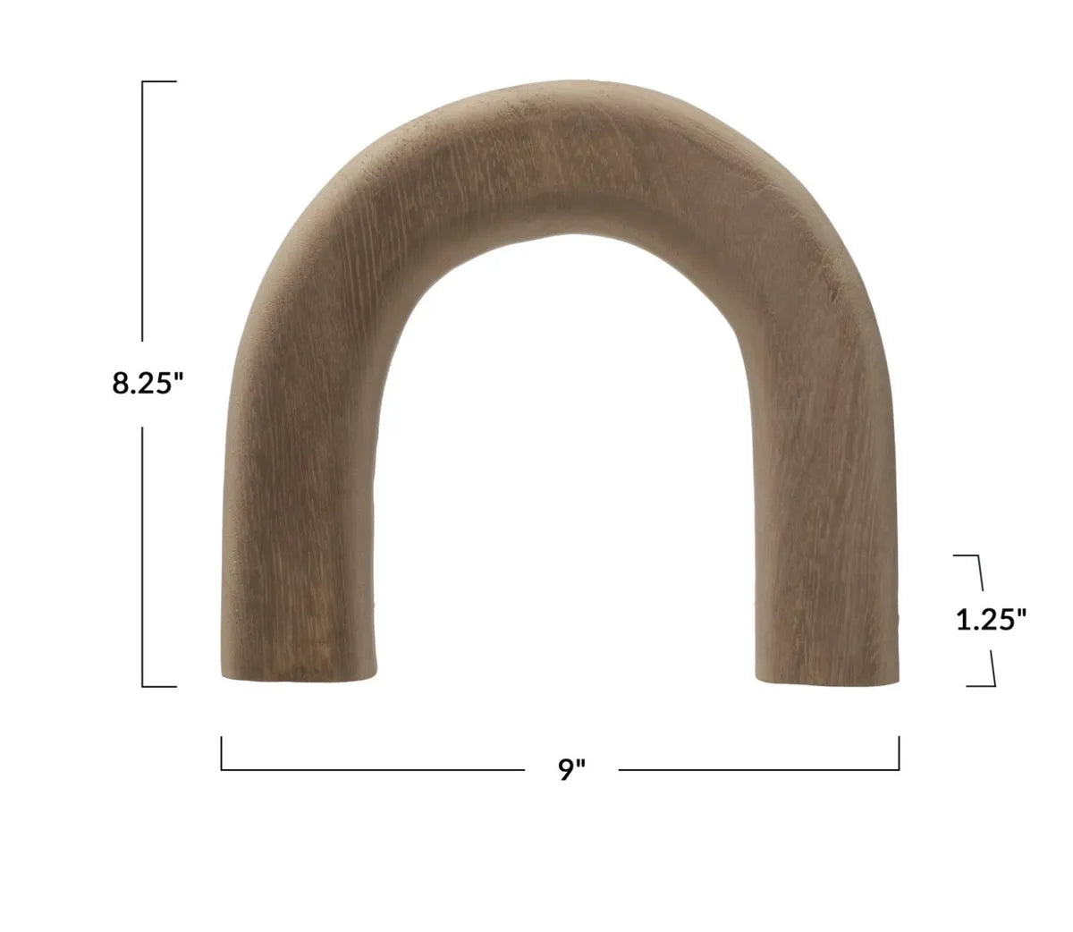 Yasmin Paulownia Wood Arch Decor, Large