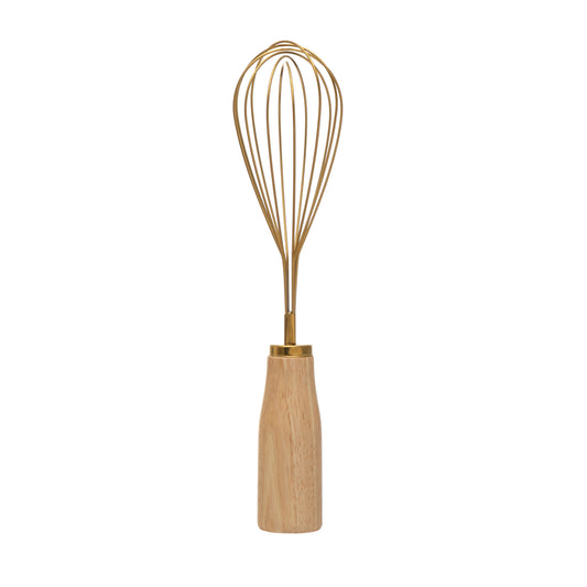 Nora Stainless Steel Gold Whisk