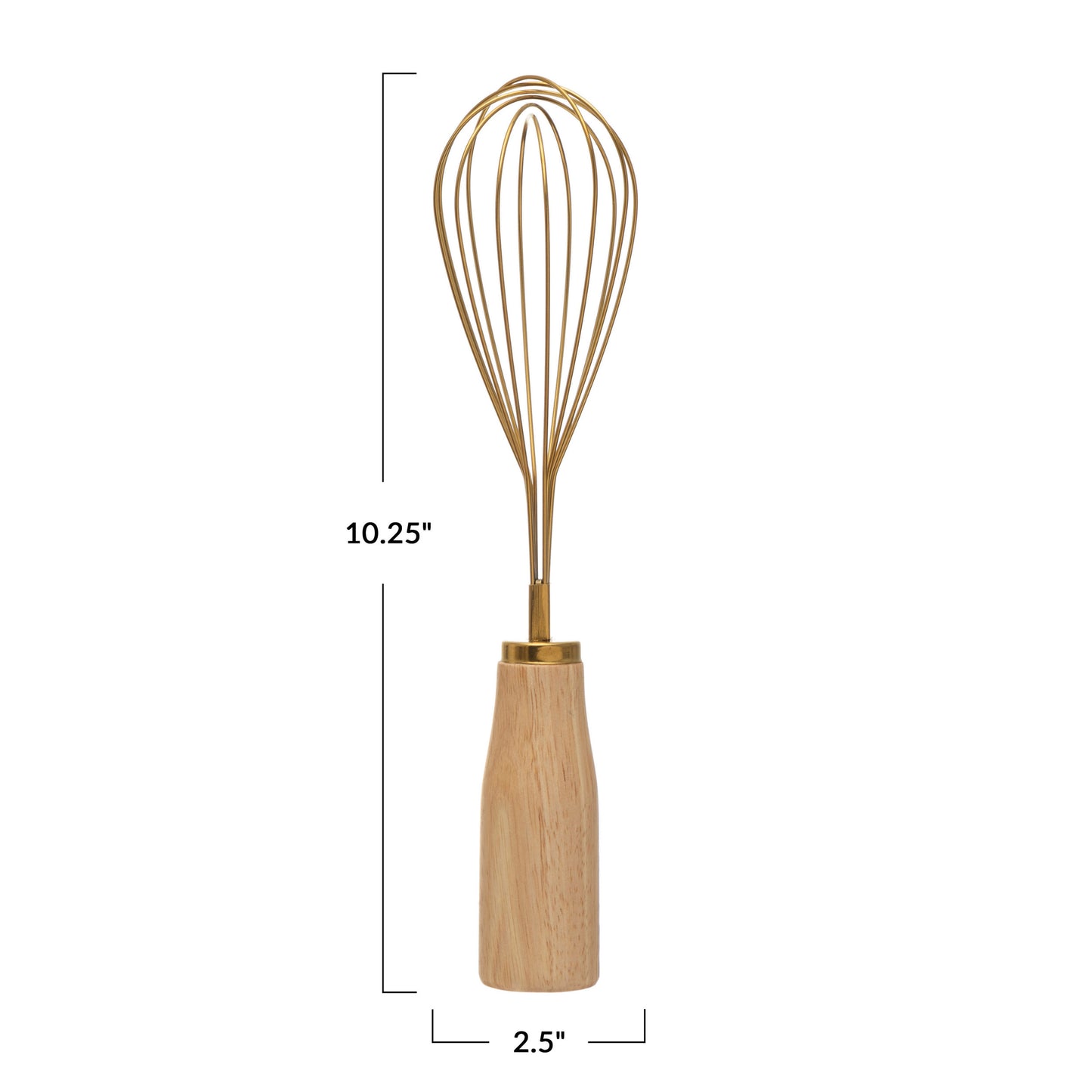 Nora Stainless Steel Gold Whisk